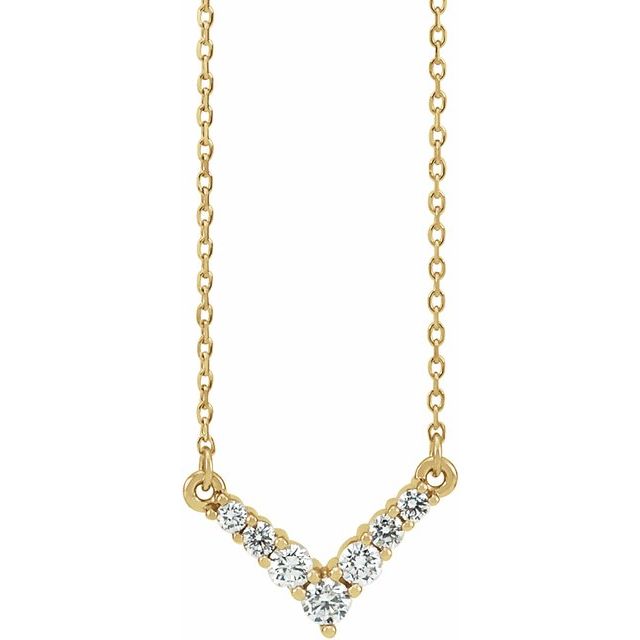 Diamond V Necklace – NicoleHD Jewelry