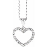 Diamond Heart Pendant Necklace