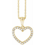 Diamond Heart Pendant Necklace