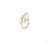 Beautiful Elegant Animal Paw Print Solid Gold Ring For Jewelry Lane