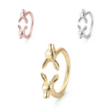 Exquisite Vintage Egyptian Anubis Inspired Solid Gold Rings By Jewelry Lane