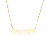 Beautiful Charming Letter Baby Girl Solid Gold Pendant By Jewelry Lane