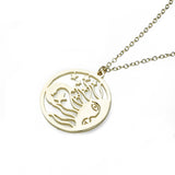 Beautiful Celestial Sun Moon Star Solid Gold Pendant By Jewelry Lane