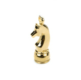 Elegant Unique Chess Horsehead Design Solid Gold Pendant By Jewelry Lane