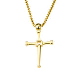 Beautiful Religious Jesus Cross Solid Gold Pendant By Jewelry Lane