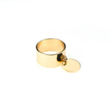 Simple Plain Polished Endless Flat Solid Gold Band Ring By Jewelry Lane