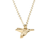 Beautiful Charming Hummingbird Style Solid Gold Pendant By Jewelry Lane