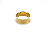 Elegant Classic Convex Design Solid Gold Band Ring By Jewerly Lane