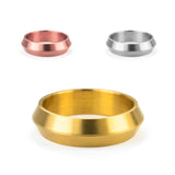 Beautiful Classic Raised Solid Gold Band Rings By Jewelry Lane