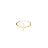 Single Bar Gold Stacker Ring By Jewelry Lane