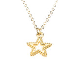 Beautiful Elegant Dotted Star Design Solid Gold Pendant By Jewelry Lane