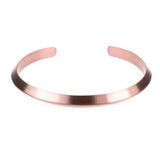 Beautiful Executive Modern Cuff Solid Rose Gold Bangle By Jewelry Lane