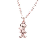 Charming Sporty Baseball Cap Solid Rose Gold Pendant By Jewelry Lane