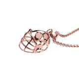 Elegant Sporty Football Helmet Design Solid Rose Gold Pendant By Jewelry Lane