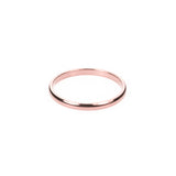 Simple Rose Gold Band Ring By Jewelry Lane