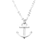 Beautiful Amazing Anchor Dropping Style Solid White Gold Pendant By Jewelry Lane