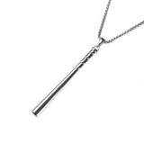 Elegant Sporty Baseball Bat Style Solid White Gold Pendant By Jewelry Lane