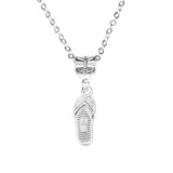 Beautiful Dangling Flip Flops Solid White Gold Pendant By Jewelry Lane