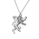Exquisite Royal Lion Crest Solid White Gold Pendant By Jewelry Lane