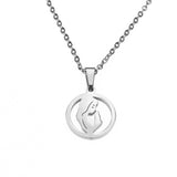 Beautiful Motherhood Love Solid White Gold Pendant By Jewelry Lane