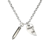 Unique Partners In crime Right Half Solid White Gold Pendant By Jewelry Lane