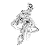 Elegant Phoenix Solid White Gold Ring By Jewelry Lane
