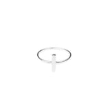 Single Bar White Gold Stacker Ring By Jewelry Lane