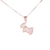 Rose Gold Chic Dog Pendant by Jewelry Lane