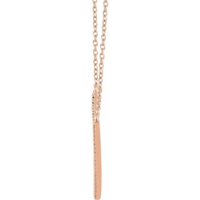 Diamond Sharp V Necklace