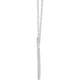 Diamond Sharp V Necklace