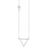 Diamond Triangle Necklace