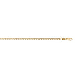 Beautiful Charm Box Design Thin Solid Gold Chain By Jewelry Lane