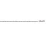 Elegant Box Design Thin Solid White Gold Chain By Jewelry Lane
