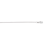 Elegant Fancy Weave Thin Solid White Gold Chain By Jewelry Lane