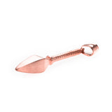Elegant Classic Arrow Spear Solid Rose Gold Pendant By Jewelry Lane