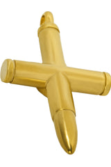 Elegant Religious Bullet Cross Solid Gold Pendant By Jewelry Lane