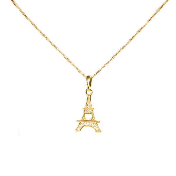Gold Eiffel Tower Pendant
