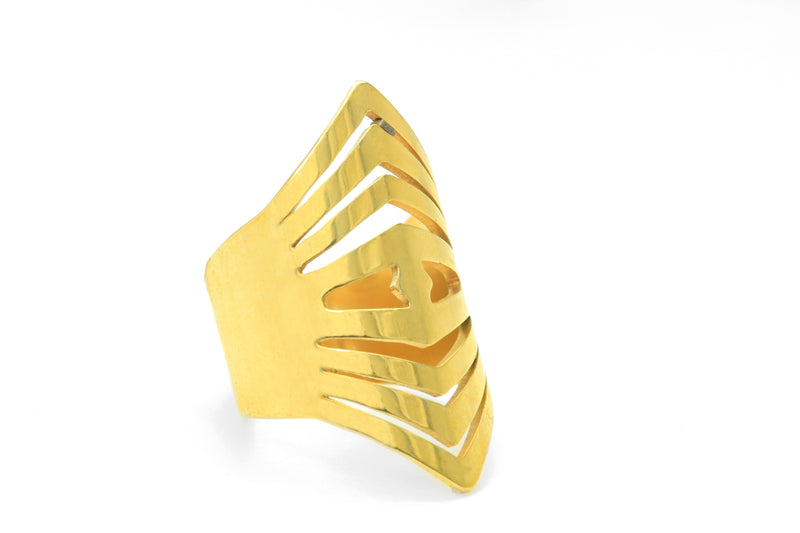 Elongated Gold ring by Jewelry Lane