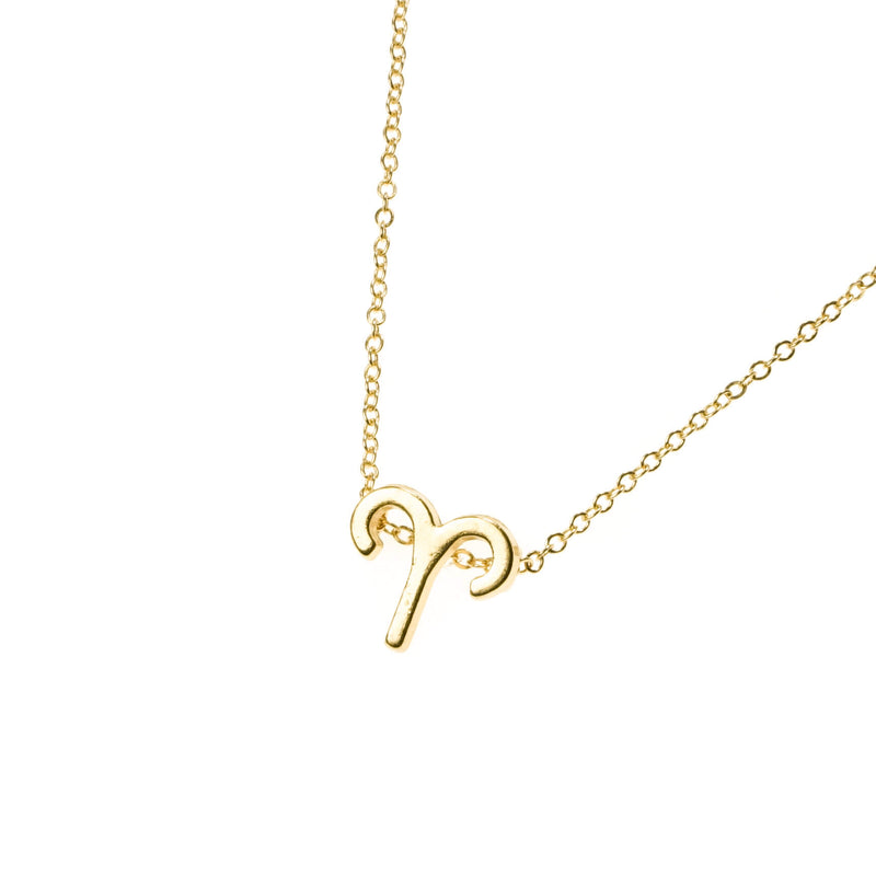 Beautiful Design Zodiac Chic Aries Solid Gold Pendant By Jewelry Lane