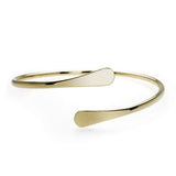 Solid Gold Open Cuff Bangle by Jewelry Lane