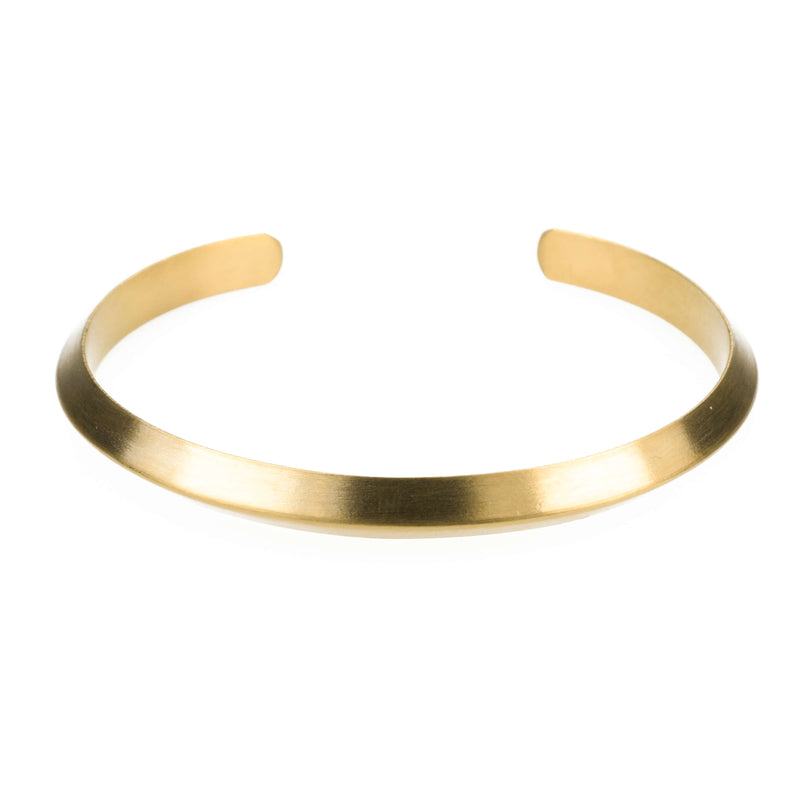 Beautiful Executive Modern Cuff Solid Gold Bangle By Jewelry Lane