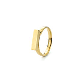 Beautiful Solid Gold Minimalist Stacker Ring by Jewelry Lane