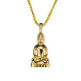 Beautiful Religious Buddha Luck Solid Gold Pendant By Jewelry Lane