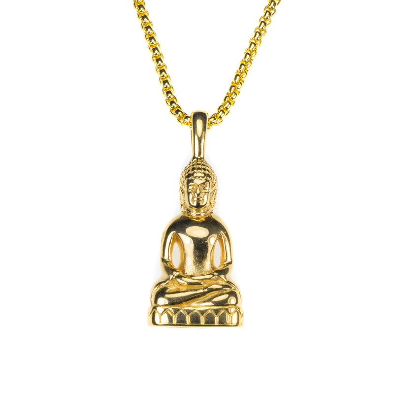 Beautiful Religious Buddha Luck Solid Gold Pendant By Jewelry Lane