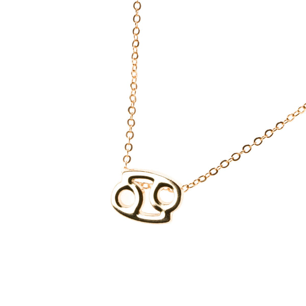 Beautiful Design Zodiac Chic Cancer Solid Gold Pendant By Jewelry Lane