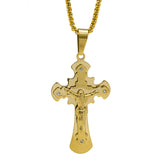 Elegant Religious Jesus Crucifix Cross Solid Gold Pendant By Jewelry Lane