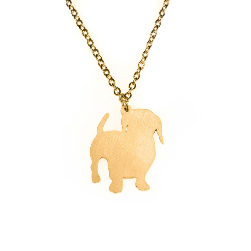 Beautiful Lovable Dog Solid Gold Pendant By Jewelry Lane