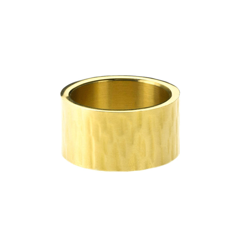 Beautiful Simple Flat Design Solid Gold Band Ring By Jewelry Lane