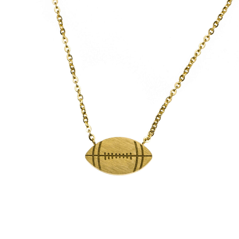 Beautiful Unique Football Solid Gold Pendant By Jewelry Lane