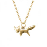 Beautiful Unique Fox Design Solid Gold Pendant By Jewelry Lane